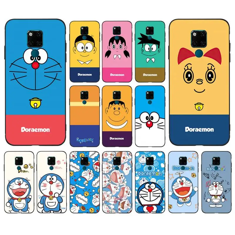 

BANDAI Cartoon Doraemon Phone Case for Huawei Mate 20 10 9 40 30 lite pro X Nova 2 3i 7se