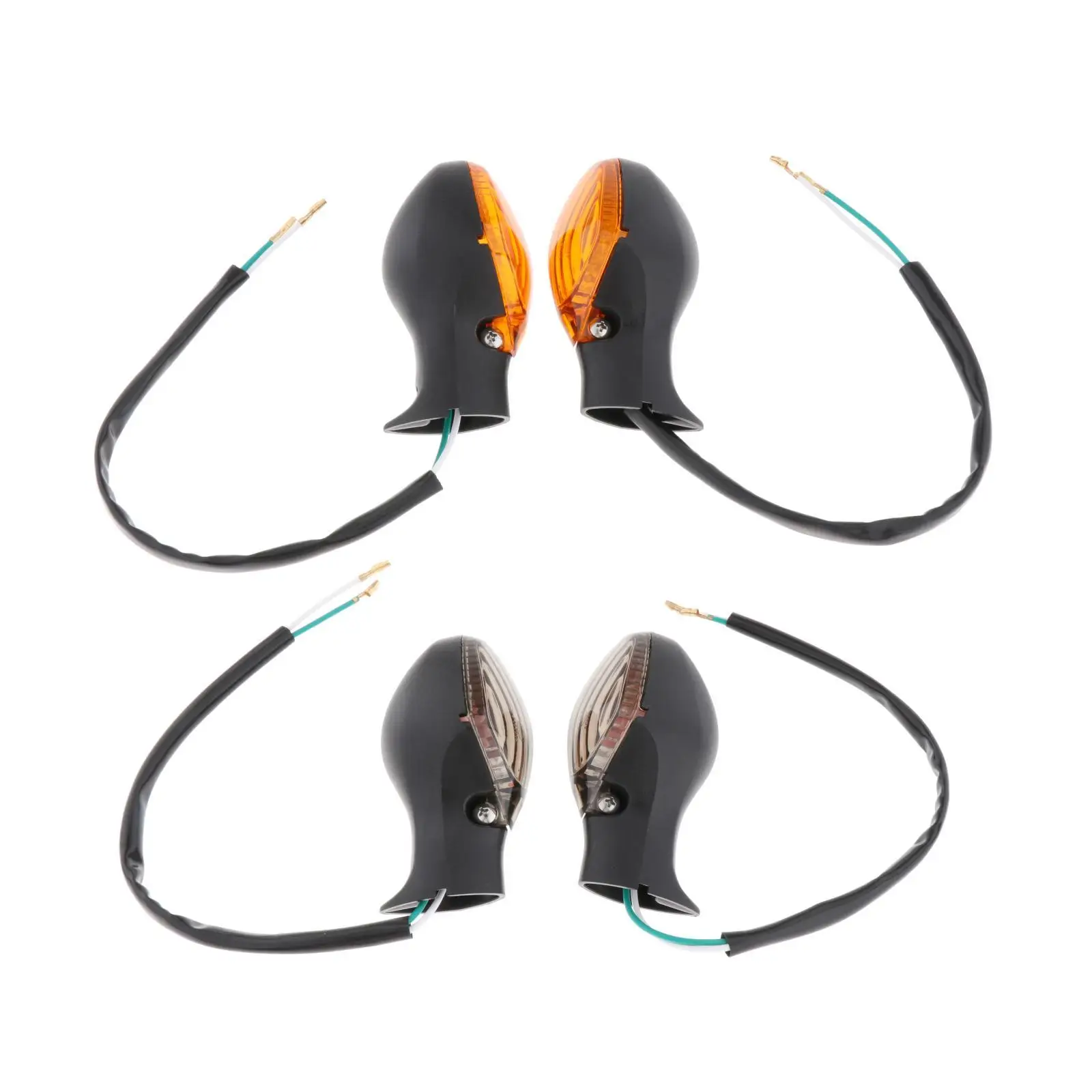 

Set of 2 ABS LED Turn Signal Light Side Indicator for Honda CBR500 Interchange for Replacement