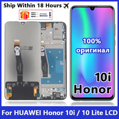 ЖК-дисплей 6,21 "для HUAWEI Honor 10 Lite с дигитайзером для Honor 10i