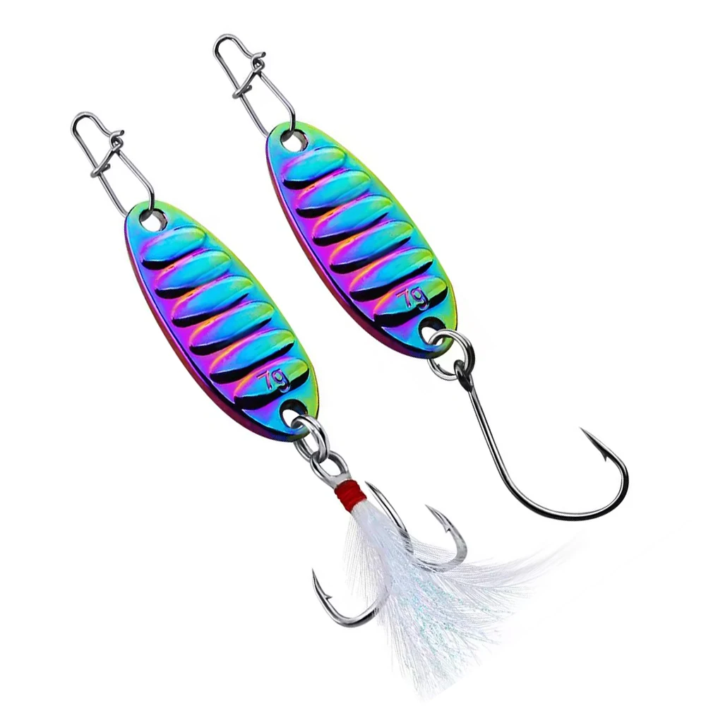 

1pcs Pesca Stream Bait Trout Spoon Bait MIU 2.5g 5g7g 10g Spinner Copper Metal Fishing Spoon Lure For Trout Perch Pike Salmon