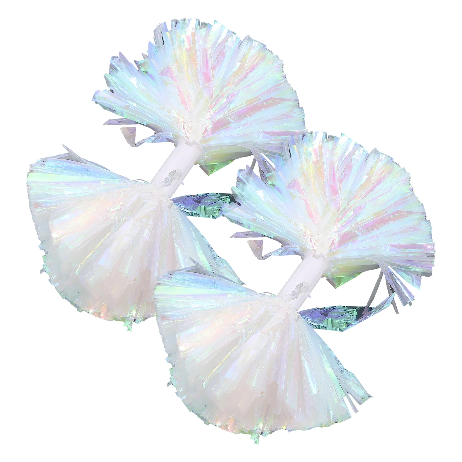 

2pcs Colorful Fine Practical Lightweight Cheer Squad Poms Cheering Poms for Children Kids Adults