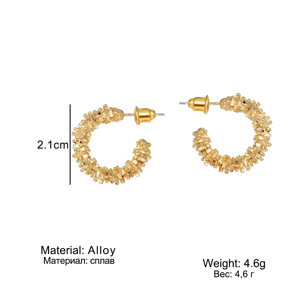 Серебряные серьги неправильной формы с-образной ювелирные изделия