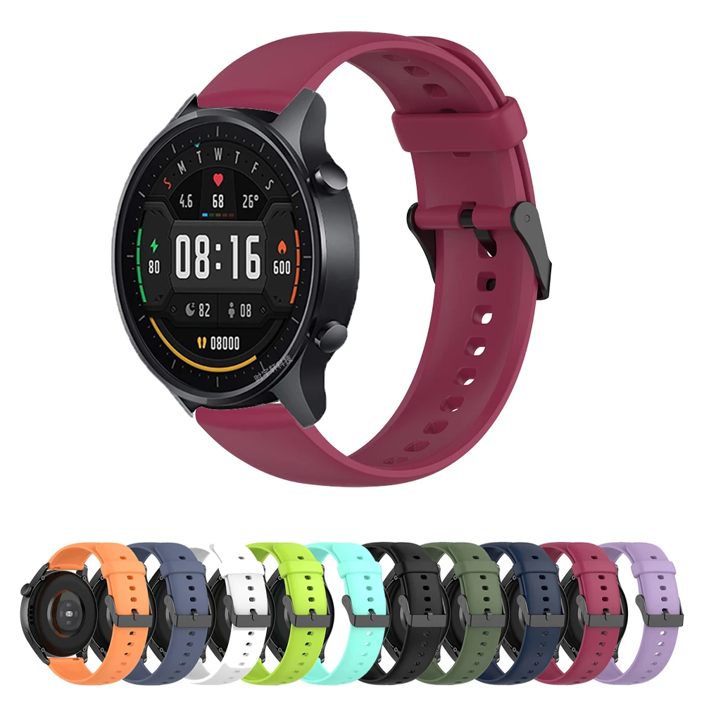 

22mm Silicone Band Strap for Xiaomi Mi Watch Color Replacement Bracelet Breathable Bands For Xiaomi MI Watch Color 2 Sport Belt