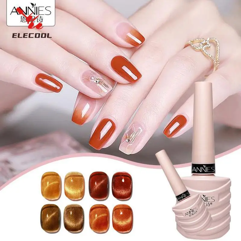 Hot Sale Popular Nail Polish Easy To Extend Winter Amber Cats Eye Nail Nail Art Phototherapy Glue Easy To Operate Resin 4 Colors