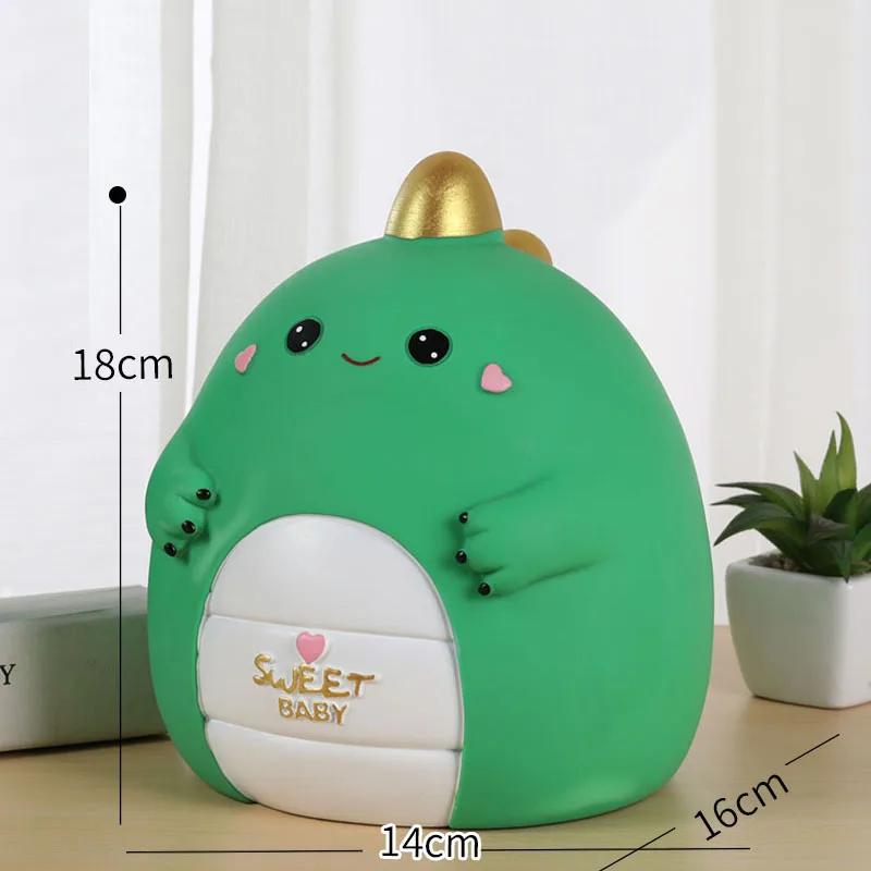 Children Kawaii Safe Box Toy Travel Girls Dinosaur Decorative Storage Piggy Bank Funny Saving Coin Skarbonka Mystery Box Storage images - 6