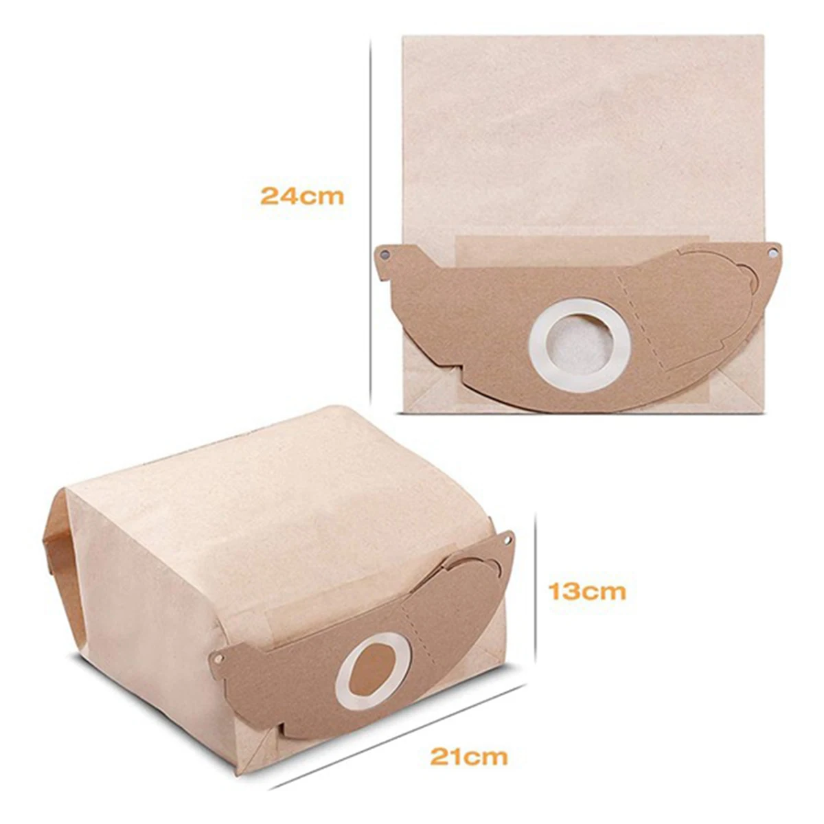 

15 Pcs Vaccuum Filter Dust Bag Collection Trash Bag 6.904-322.0 Vacuum Bags for Karcher A2004 WD2 Vacuum Cleaner Parts