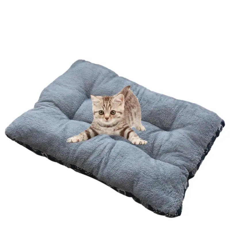 

Pet Beds Plush Soft Pet Winter Sleeping Cushion With Slip-resistant Bottom Durable Dog Bed Fluffy Cozy Kennel Pad Pets Cushion