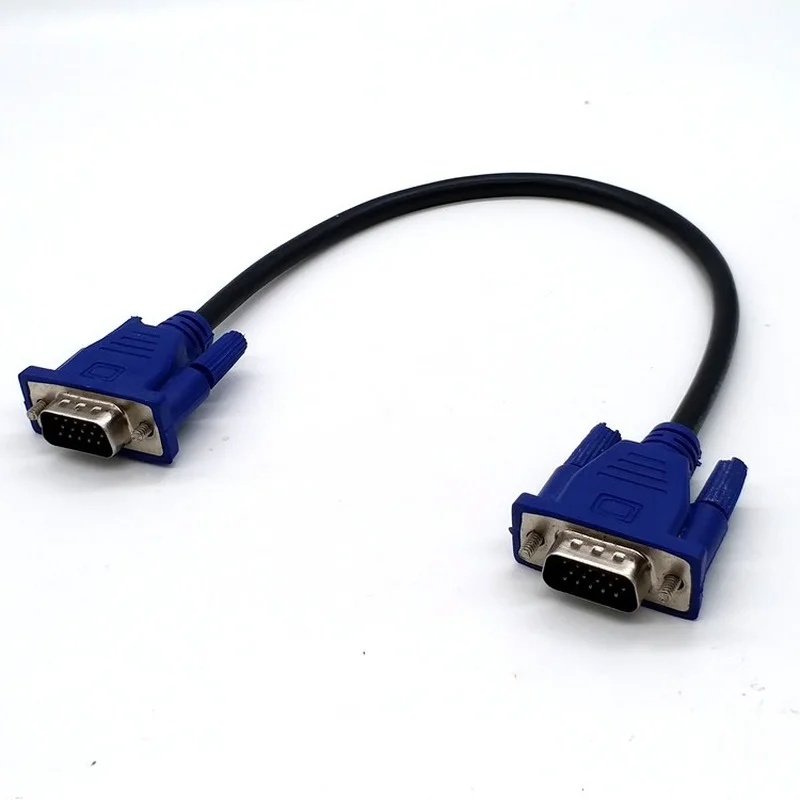 

New VGA Extension Cable HD 15 Pin Male To Male VGA Cables Cord Wire Line Copper Core for PC Computer Monitor Projector