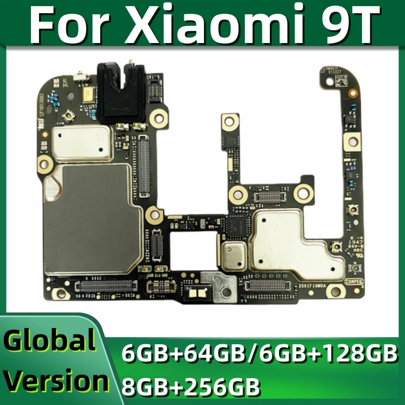 Enlarge Unlocked Mainboard PCB Module For Xiaomi Mi 9T Mi9T M9T Motherboard MB 64GB 128GB 256GB Logic Circuits Board With Chips