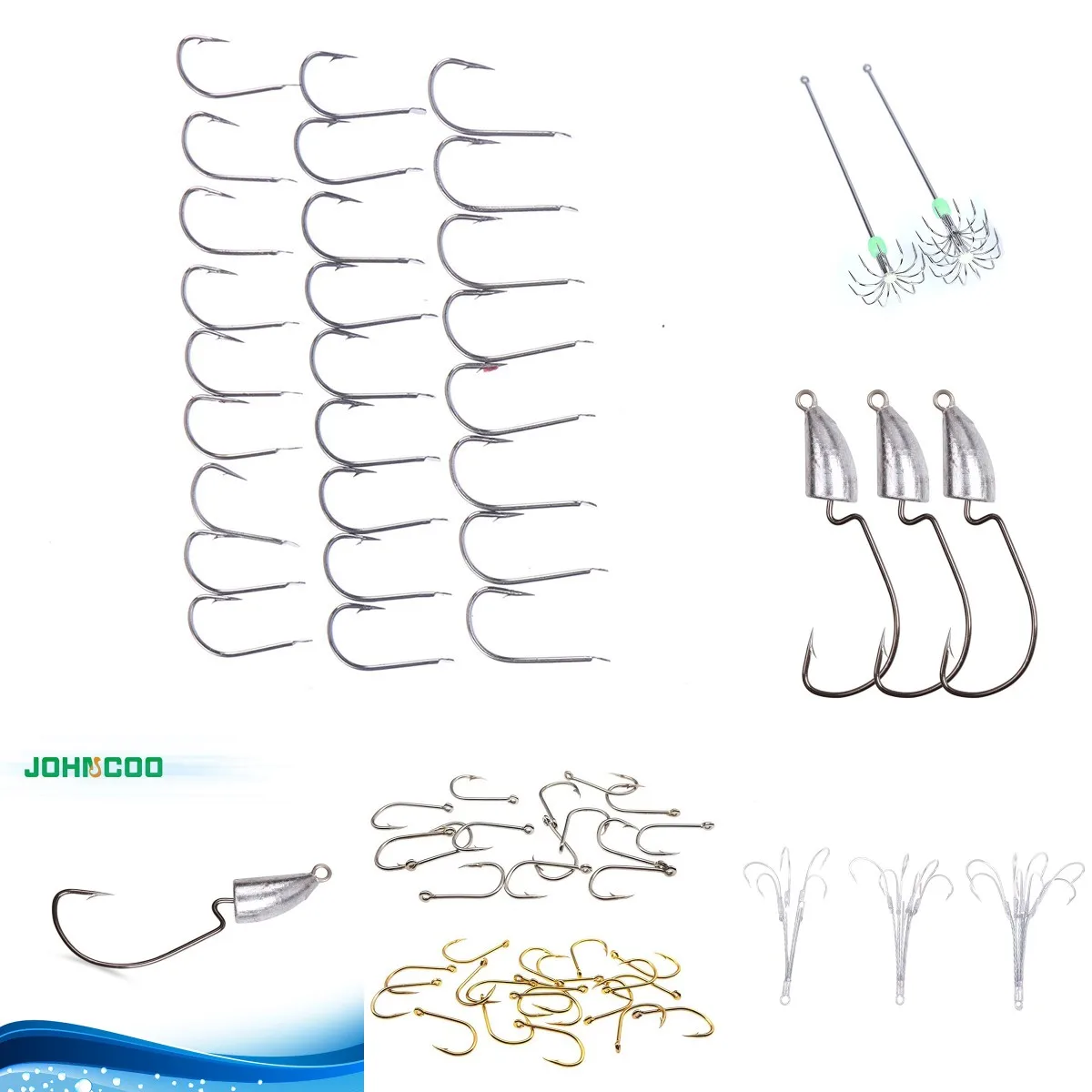 

100/1Pcs Fishing Hooks Set Carbon Steel Single Circle Fishing Hook Fly Fishing Jip Barbed Carp Hooks Sea Tackle Accessories