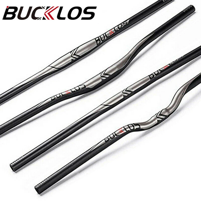 BUCKLOS 25.4mm 31.8mm Bicycle Handlebar 660mm 720mm 780mm MTB Handlebar Ultralight Bike Riser/Flat Handle Bar Bike Accessories