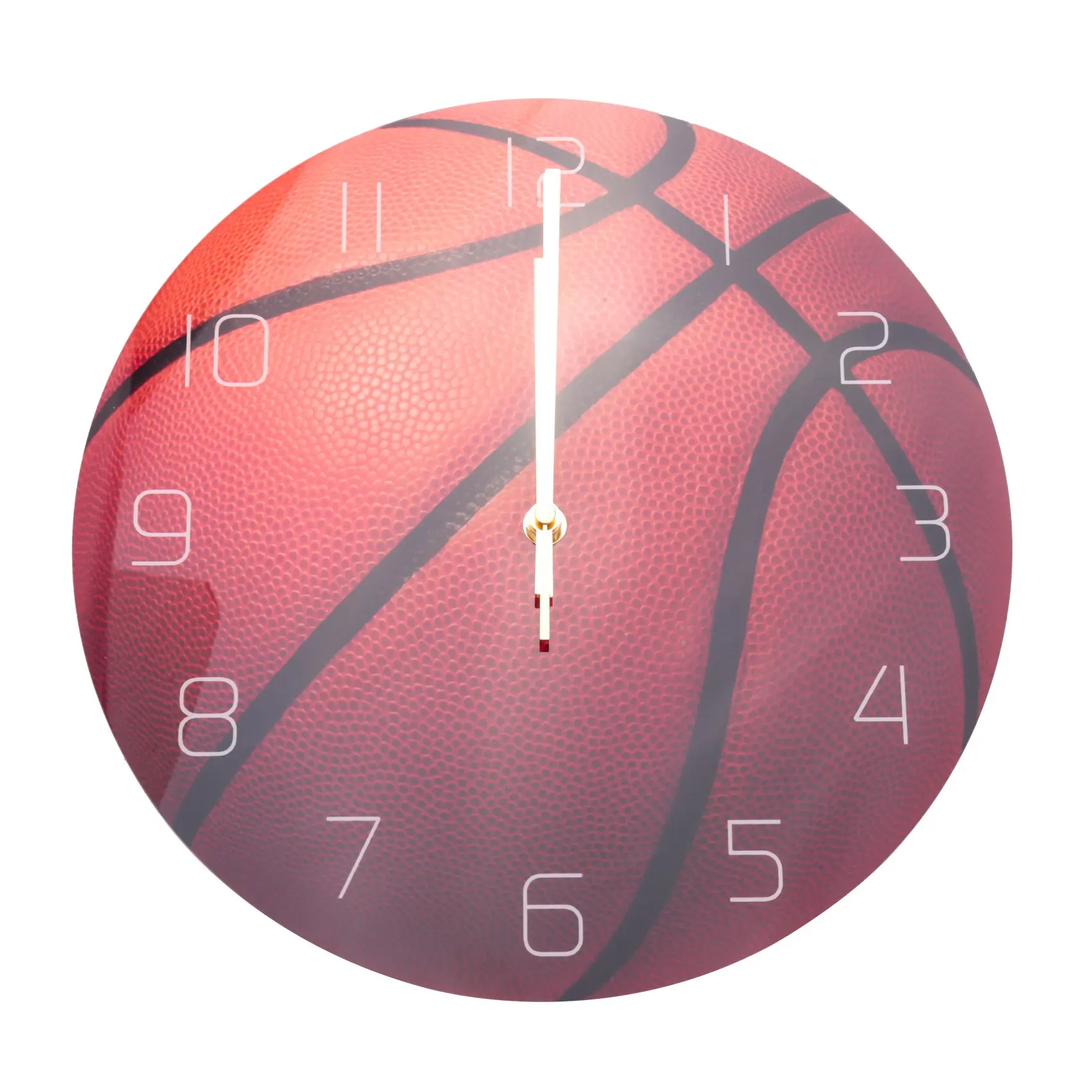 

Basketball Acrylic Silent Wall Clock Bedroom Living Room Alarm Clock Birthday Christmas Gifts Present for Room Decor