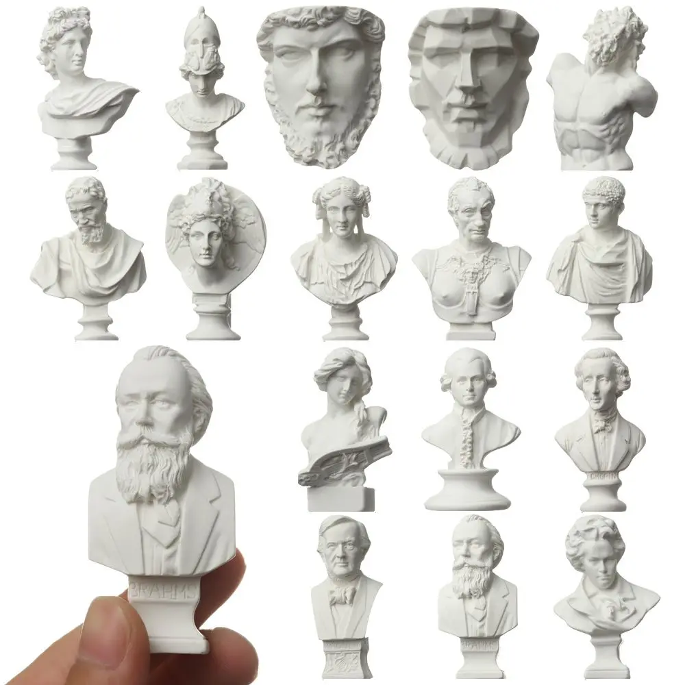 

Drawing Practice Celebrities Desktop Ornament Gypsum Bust Portraits Greek Mythology Plaster Statue Famous Sculpture