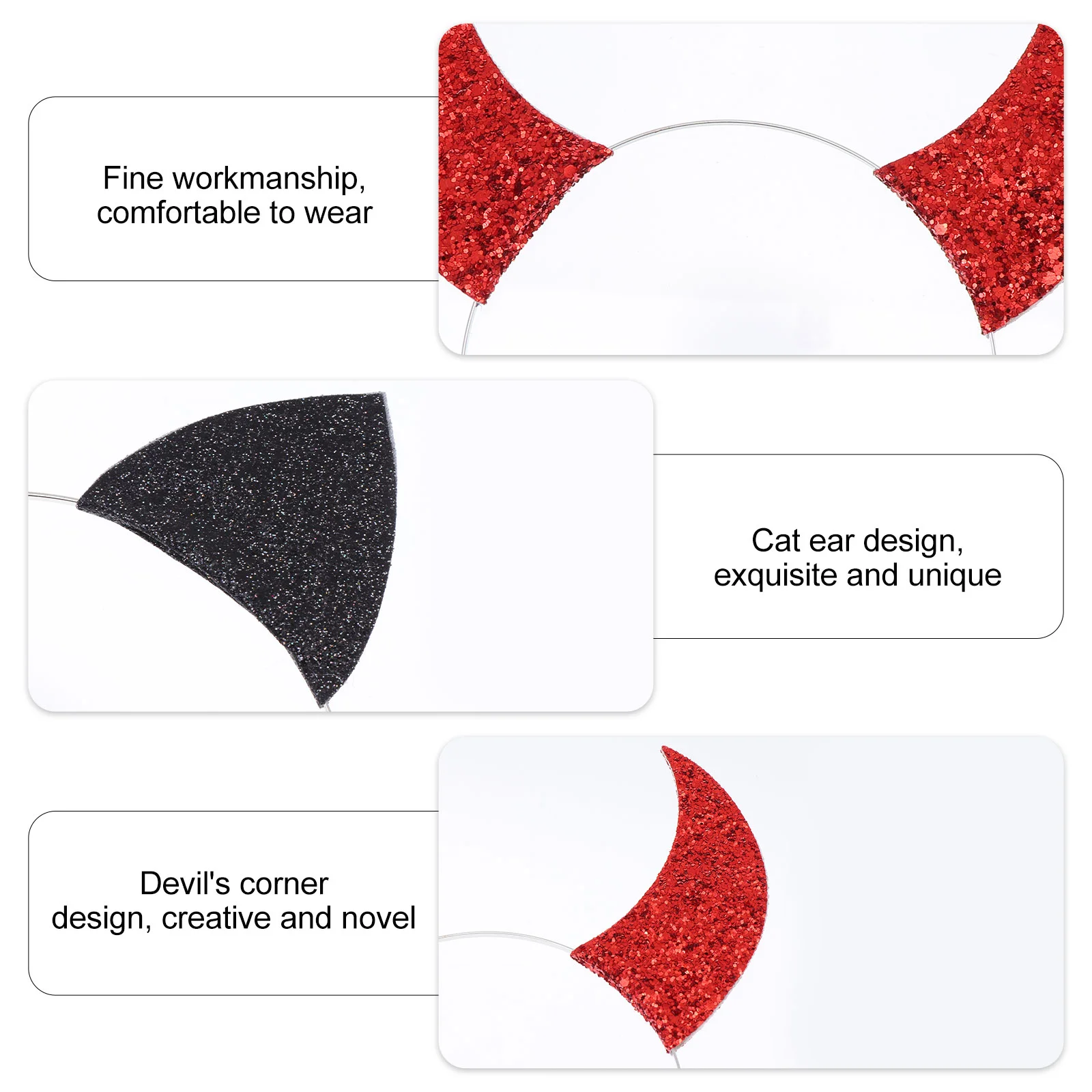 2 шт. нарядное платье на Хэллоуин косплей повязка голову с рогом демона ленты для