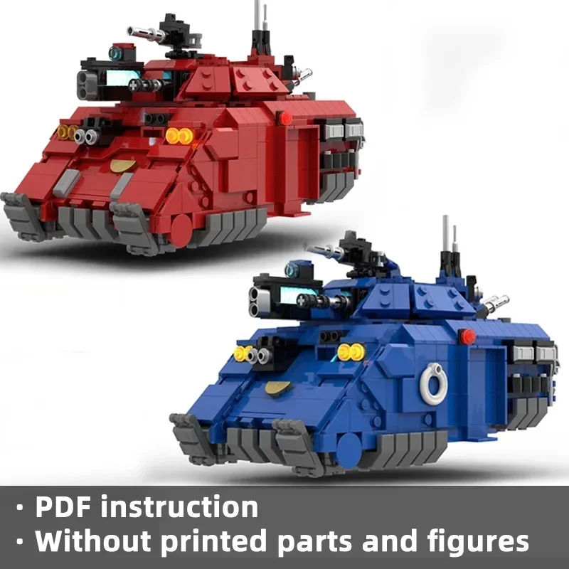 Популярные игры модель Moc строительные кирпичи мини-теновый танк технология