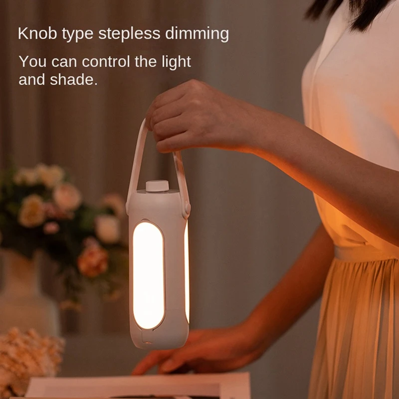 

Portable Multifunctional Lamp USB Rechargeable Hanging Tent Camping Lamp LED 10000Mah Lighting -B