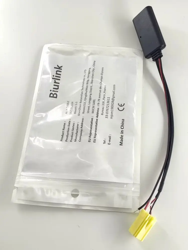

Biurlink для Fiat Grande Punto Alfa Stereo MINI ISO 6-контактный Bluetooth аудиоадаптер радио Bluetooth AUX-IN проводка