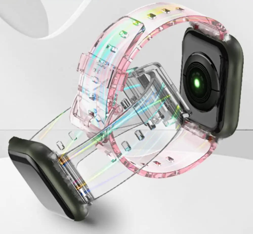 

Silicone strap For Apple Watch band 44mm 40mm 42mm 38mm correa 45mm 41mm 44 mm accessories bracelet iWatch series 7 3 SE 4 6 5