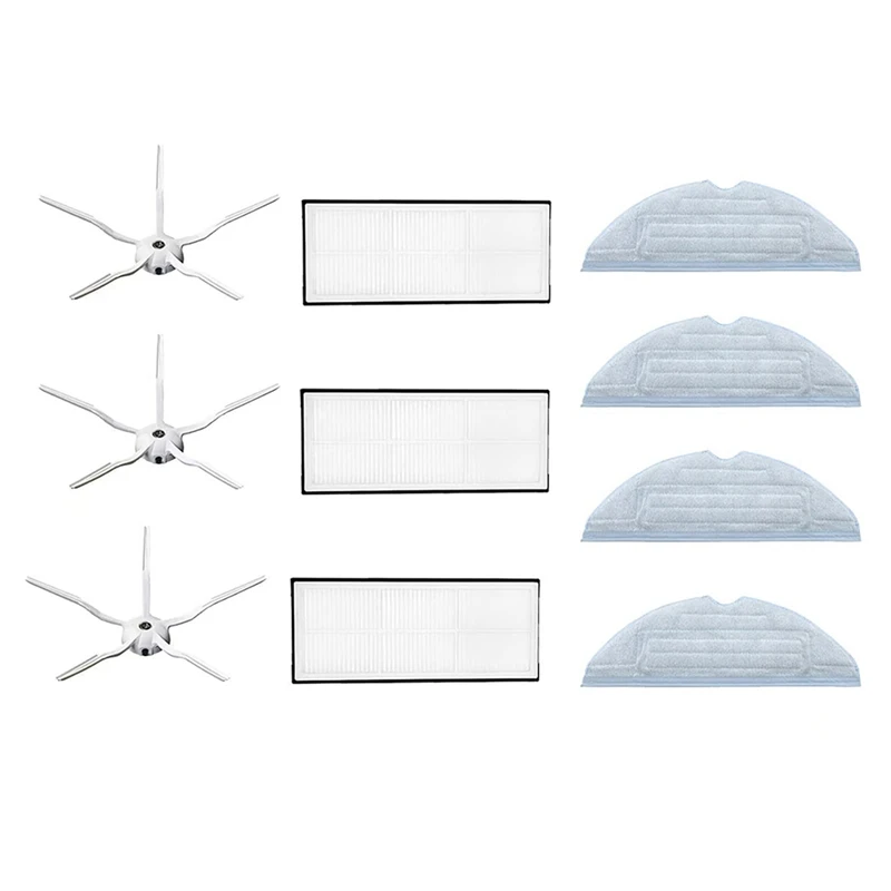 

Replacement Parts Side Brushes HEPA Filter Mop Pads Compatible For Roborock S7 T7S Vacuum Cleaner Accessories