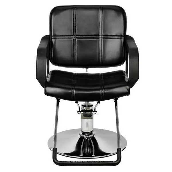 Woman Barber Chair Hairdressing Chair Black