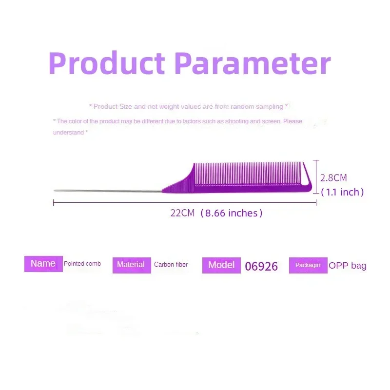 Профессиональная парикмахерская Стайлинг расческа пластиковая термостойкая