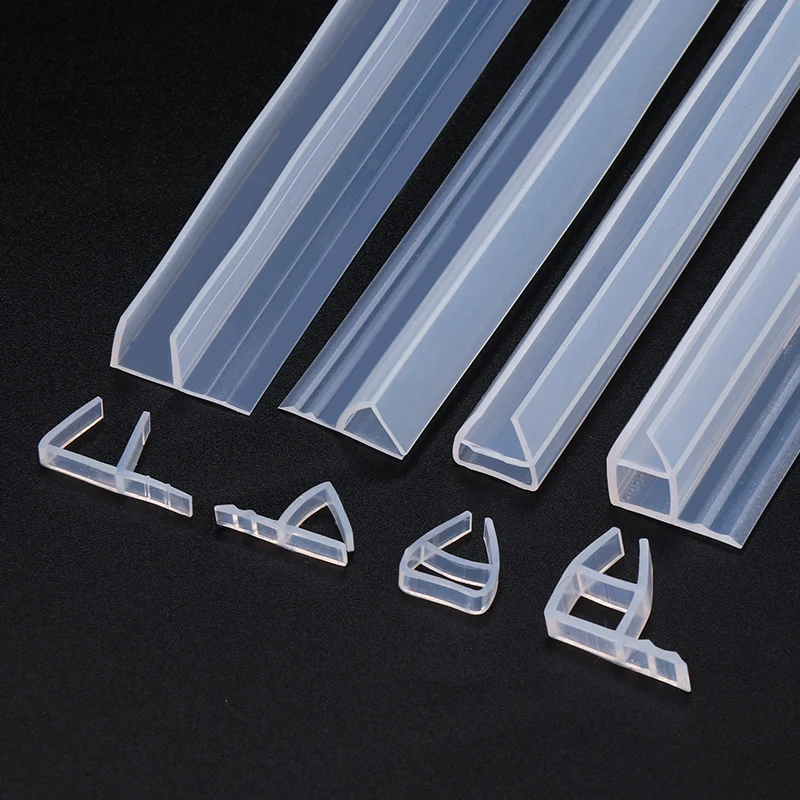 1M Silicone Rubber Window Sealing F U h Corner Shape Door Weather Strip Draft Stopper For Shower Room Acoustic Panel 6/8/10/12mm |