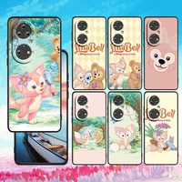 cute disney linabell for huawei p50 p40 p30 p20 lite 5g pro nova 5t y9s y9 prime y6 2019 black silicone phone case