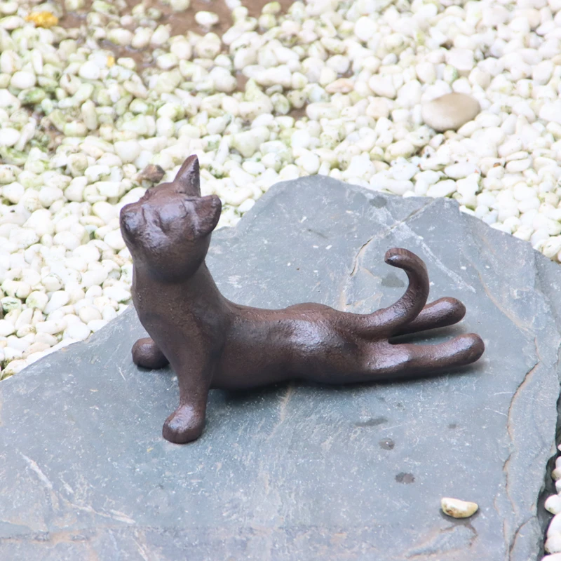 Ретро чугунное креативное строгальное украшение в виде кошки