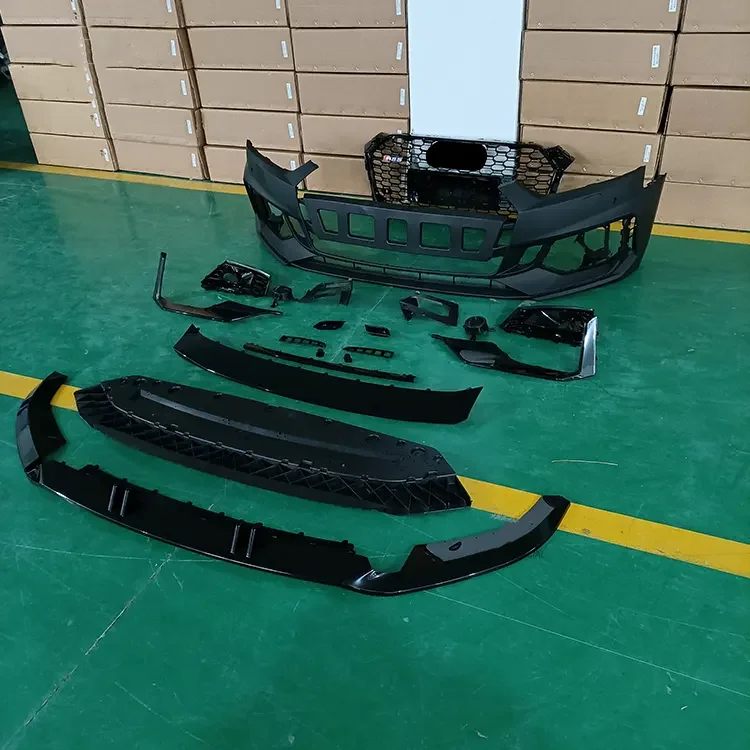 jakości zestaw karoserii do Audi A5 modernizacja RS5 przedni zderzak z kratką o strukturze plastra miodu materiał PP 2017-2019