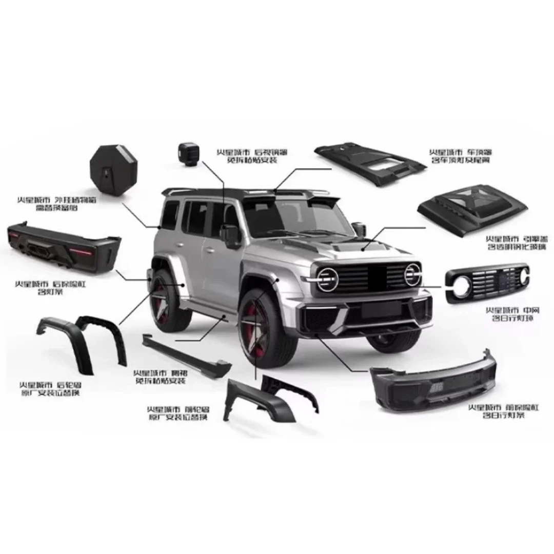 Комплект кузова маска для решетки переднего и заднего бампера Tank 300