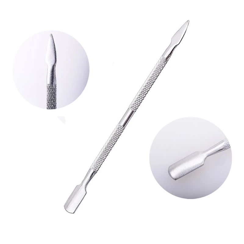 

4 Pcs/Set steel Double-ended Cuticle Pusher Dead Skin Remover Manicure cleaner Care nails art tool professional Foot Care Tool