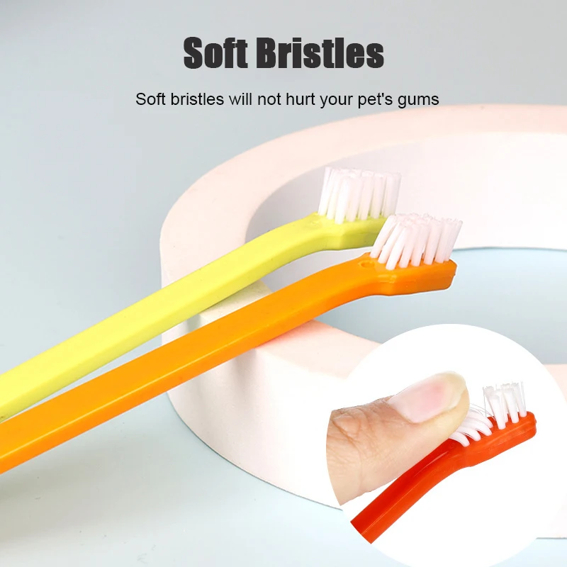 3 Pcs Set Dog Toothbrush Teeth Cleaning Bad Breath Care Nontoxic Tooth Brush Tool Cat Supplies Pets Accessories |