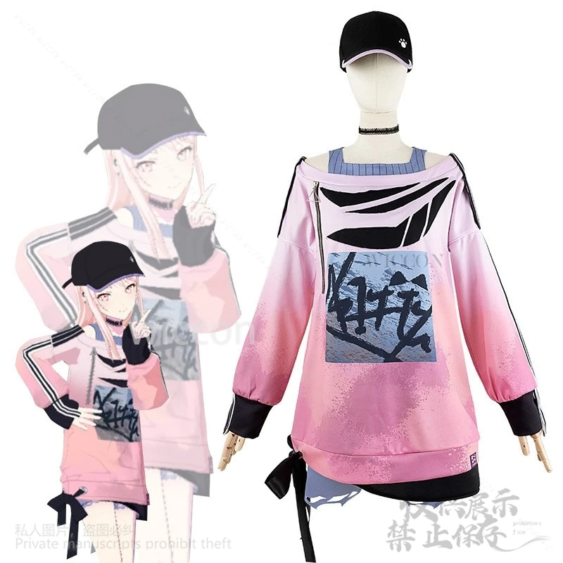 Акияма Мизуки аниме игровой проект Sekai красочный сценический косплей костюм