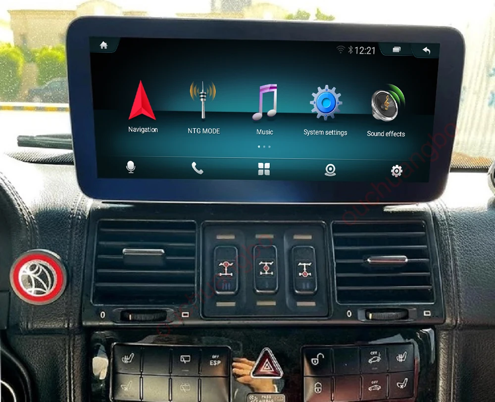 Автомагнитола Ouchuangbo с gps для Benz G W463 G400 G463 G63 G500 G320 G550 W461 Android12 12 3 ГБ стерео