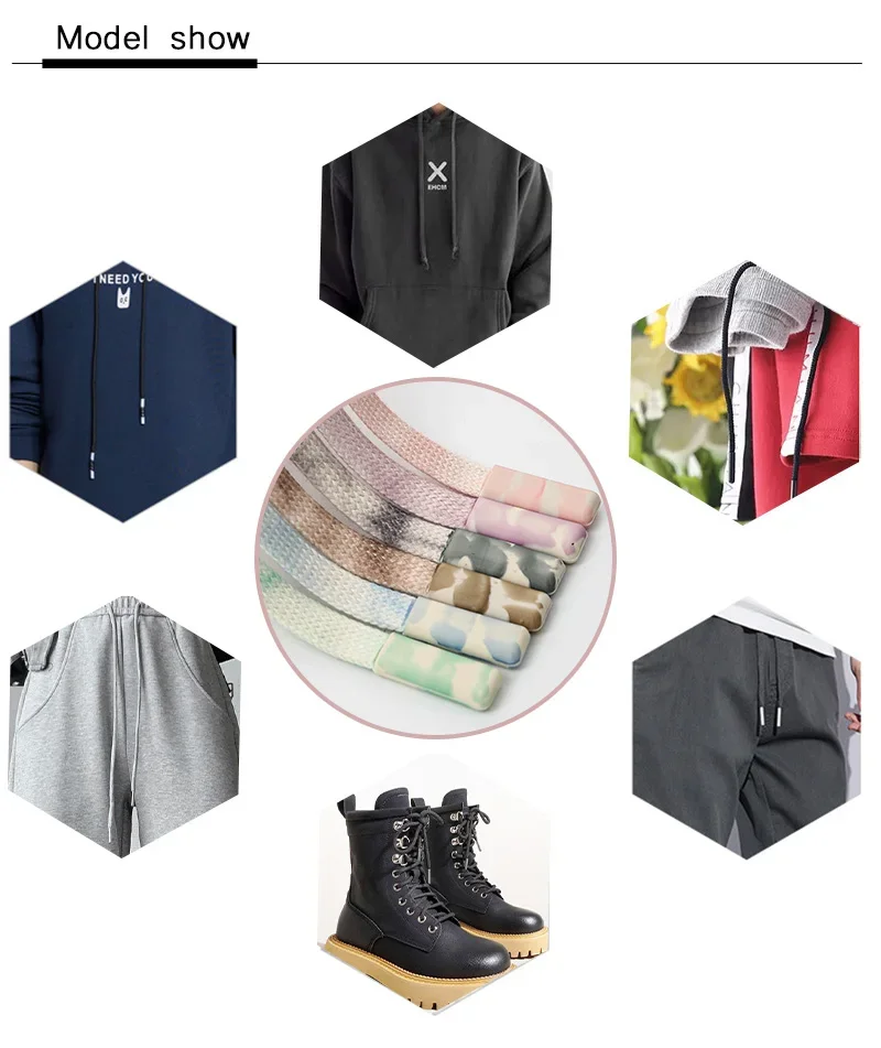 Градиентная силиконовая голова свитер шляпа шнурок полый плоский пояс веревка