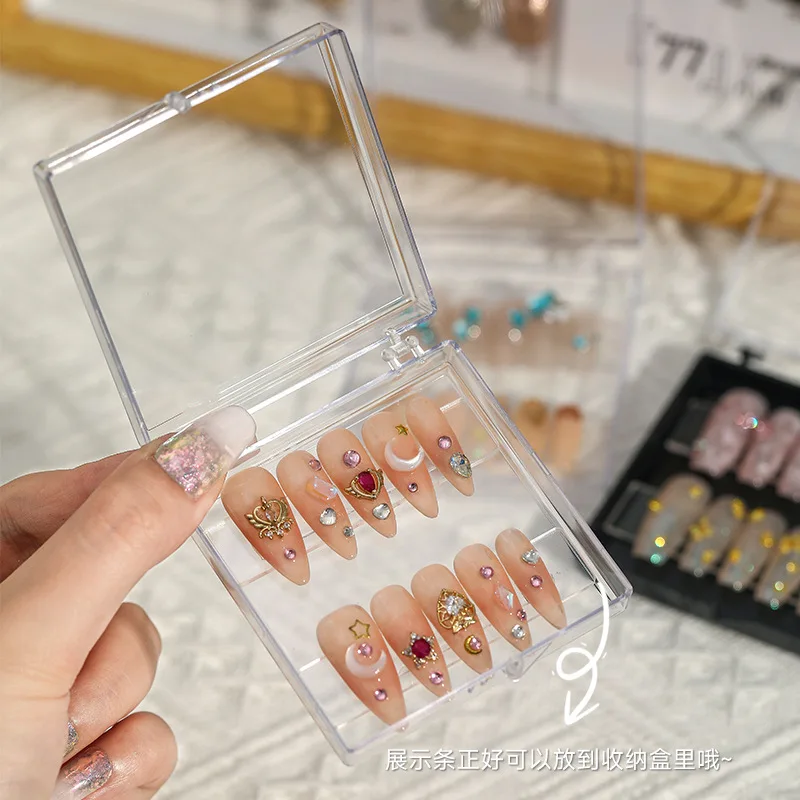 Квадратный акриловый Органайзер для маникюра и нейл-арта |