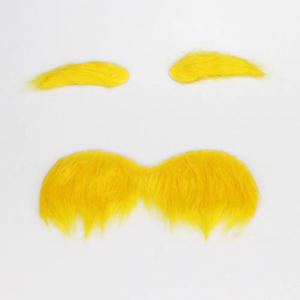 Желтые усы искусственные бриллианты имитация девушек эльф аксессуар для платья