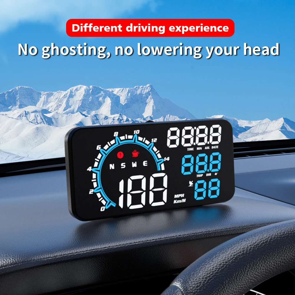 

Автомобильный цифровой GPS Speedo, Электронный индикатор превышения скорости, индикатор освещенности, индикатор миль/миль, универсальный автомобильный индикатор освещенности