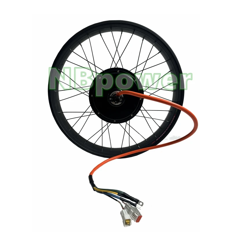 Новейшее электрическое колесо NBpower QS205 с задним мотор-колесом 72В 5000Вт 50H V3 для фэтбайкаснегохода, с дропаутом 170190 мм, для шин 202426x4.0 (art.: 3920d8cedca81) - 3920d8cedca81