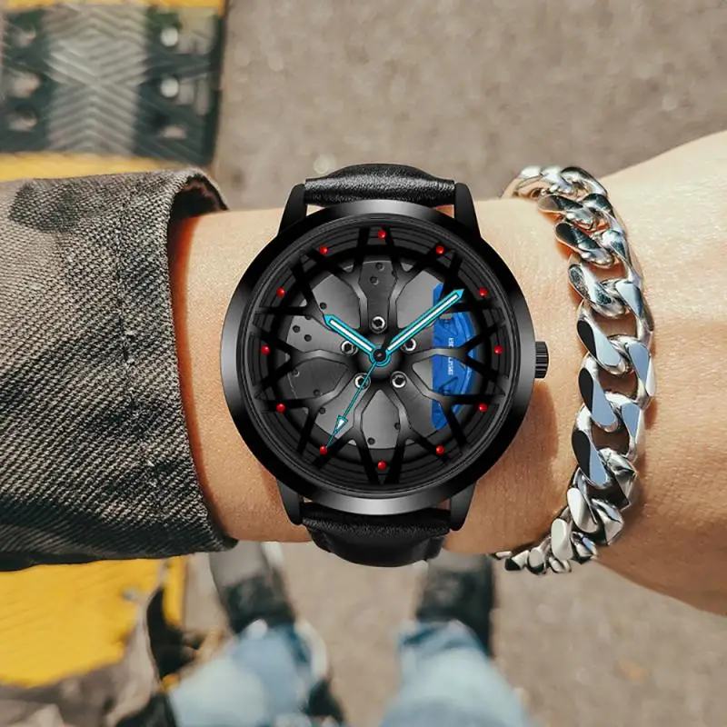 

3D Rim Watches 2022 Top Luxury Brand Fashion Military Quartz Watch Men Sports Wrist Watch Clock Hour Male Relogio Masculino