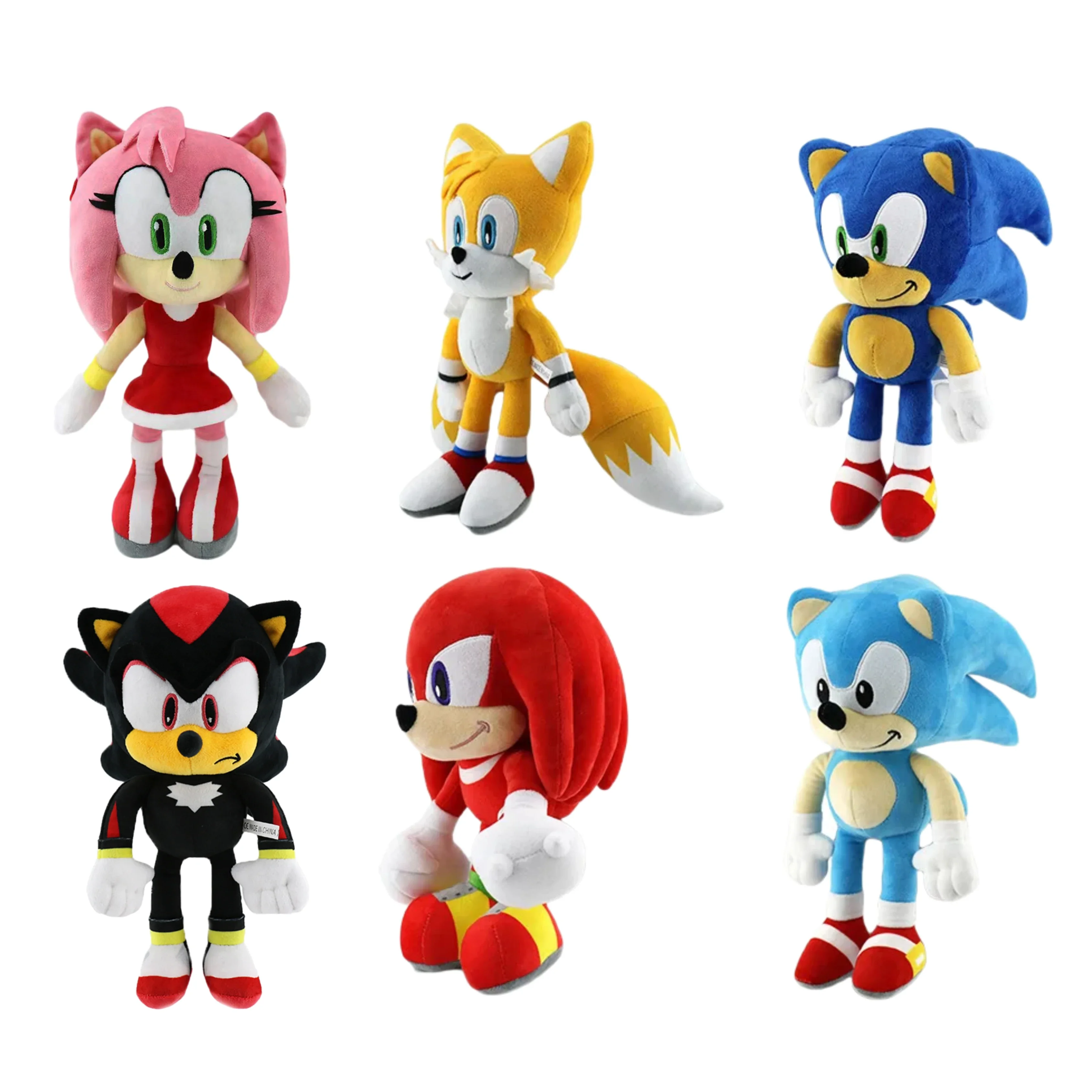 Фото Игрушка Sonic Peluche Amy Rose Knuckles Tails, плюшевая милая мягкая плюшевая кукла, подарок на день рождения для детей №2
