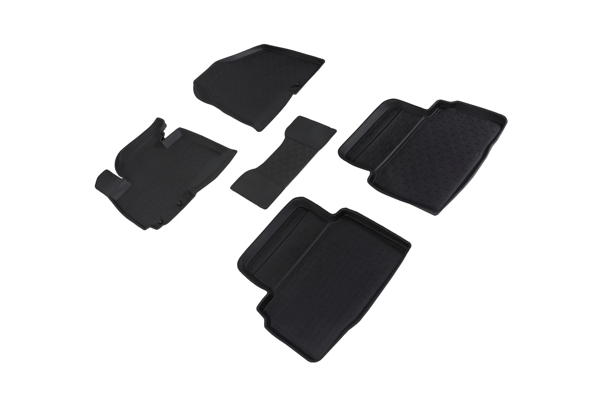 Резиновые коврики с высоким бортиком для KIA Sportage III / Hyundai ix35 2010-2015 Хундай их 35 и Киа