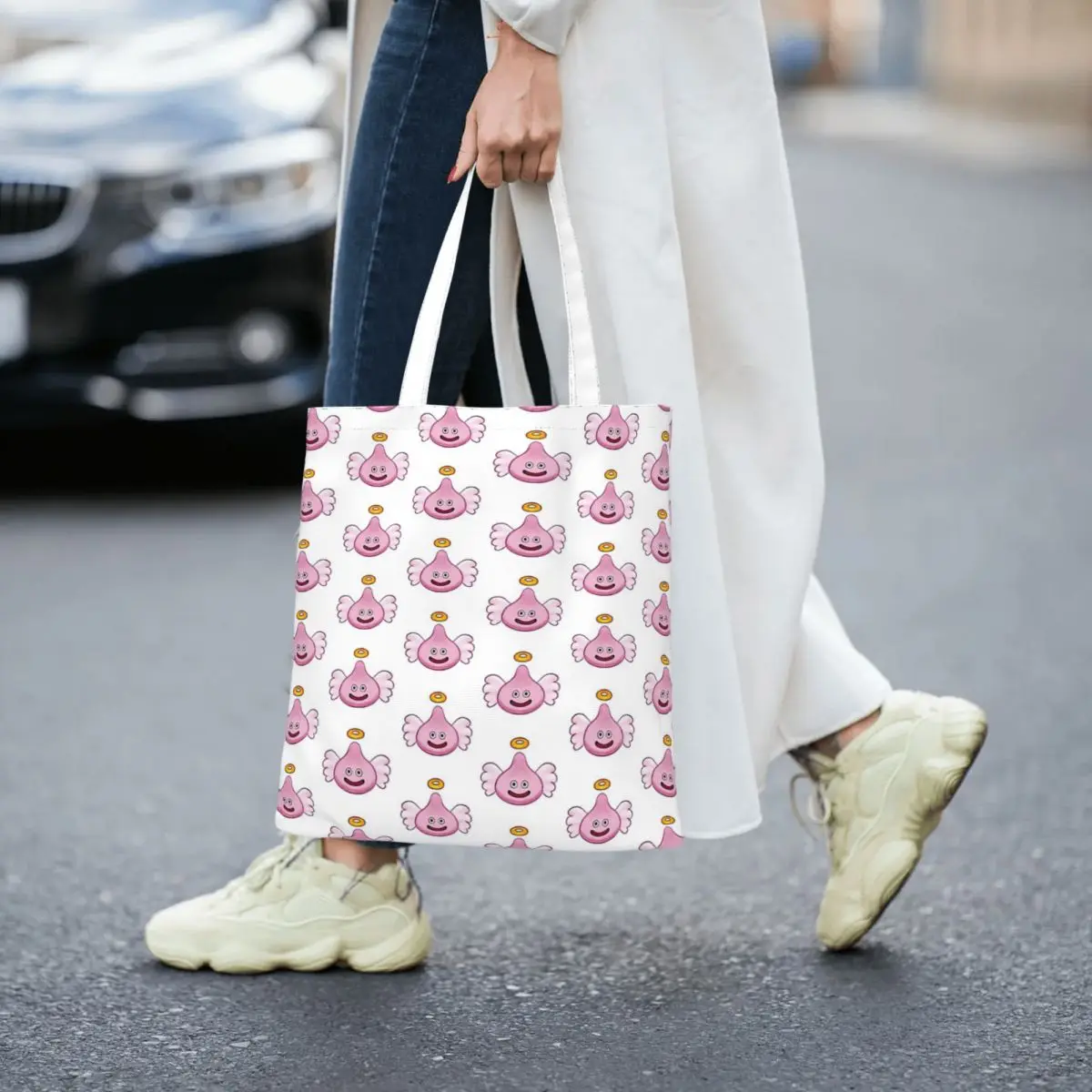 

Dragon Quest Angel Slime Women Totes canvas handbag canvas shopping bag