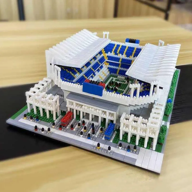 YZ064 всемирно известная архитектура Португалия футбольное поле стадион кирпич 3D