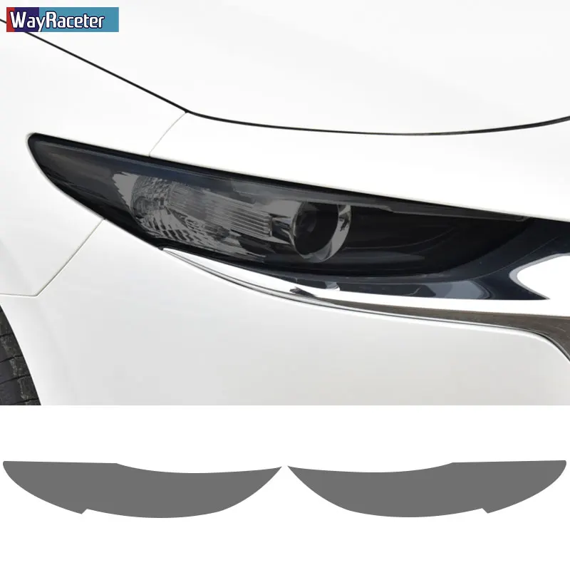 2 Pcs Car Headlight Protective Film Front Light Transparent Smoke Black TPU Sticker For Mazda 3 BP 2019 2020 2021 2022 Hatchback 2 Pcs Car Headlight Protective Film Front Light Transparent Smoke Black TPU Sticker For Mazda 3 BP 2019 2020 2021 2022 Hatchback