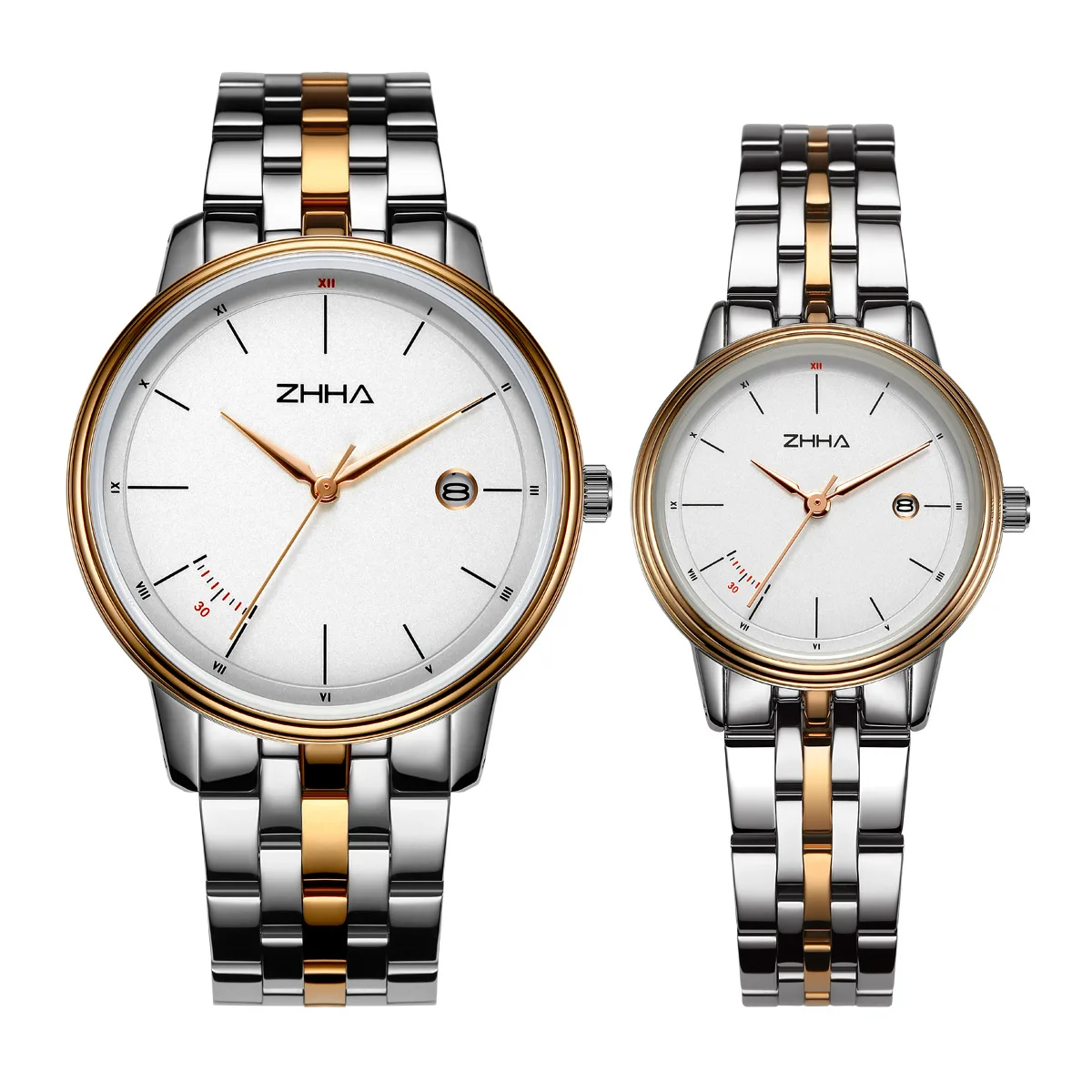 Zhihao couple's watch French simple women's watch steel band watch light luxury small original watch Japanese movement watch