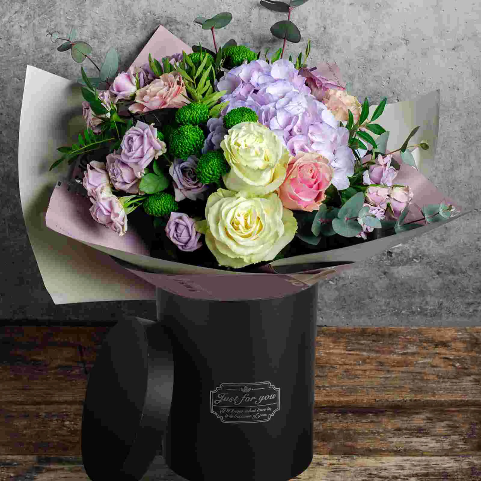 

Flower Bucket Set Clear Bouquet Bag Wedding Pot Packing Bags Floral Treat Favor Gift