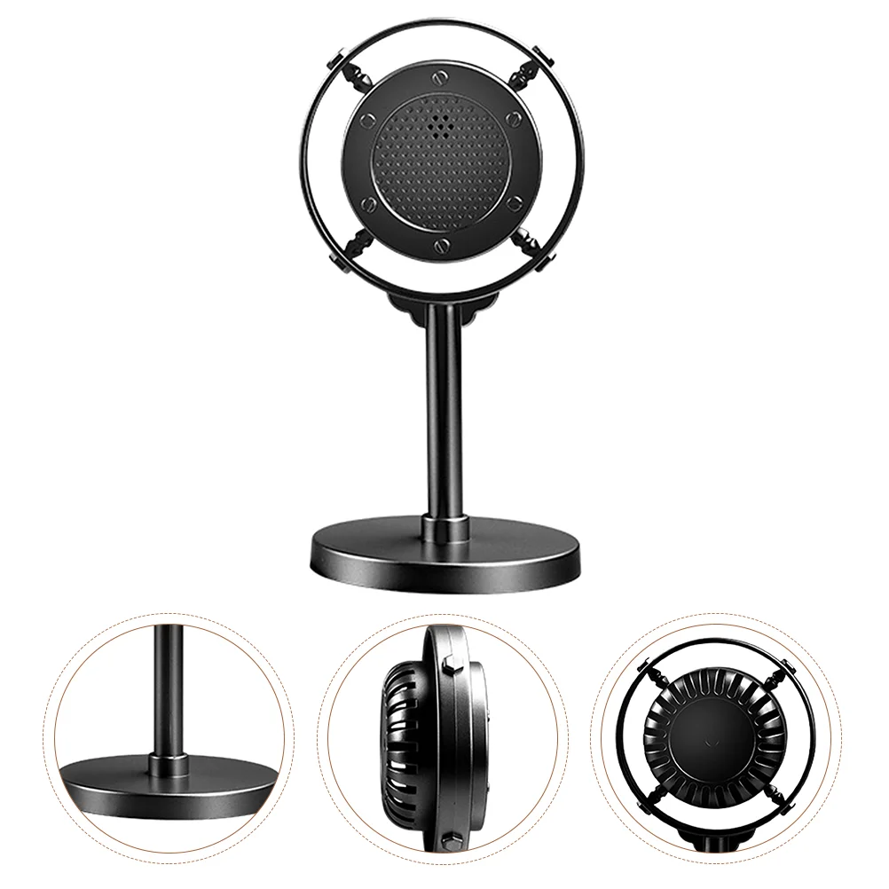 

Vintage Microphone Model Broadcast Photography Background Decorative Prop
