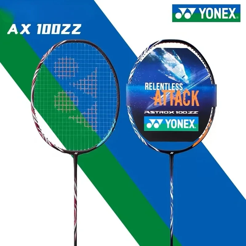Ракетка для бадминтона YONEX ASTROX 100ZZ профессиональная синяя красная ракетка из