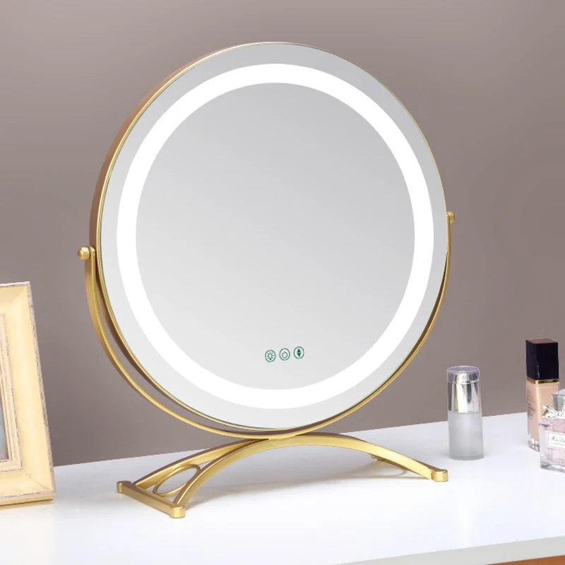 

Гибкое круглое зеркало для макияжа со светодиодной подсветкой